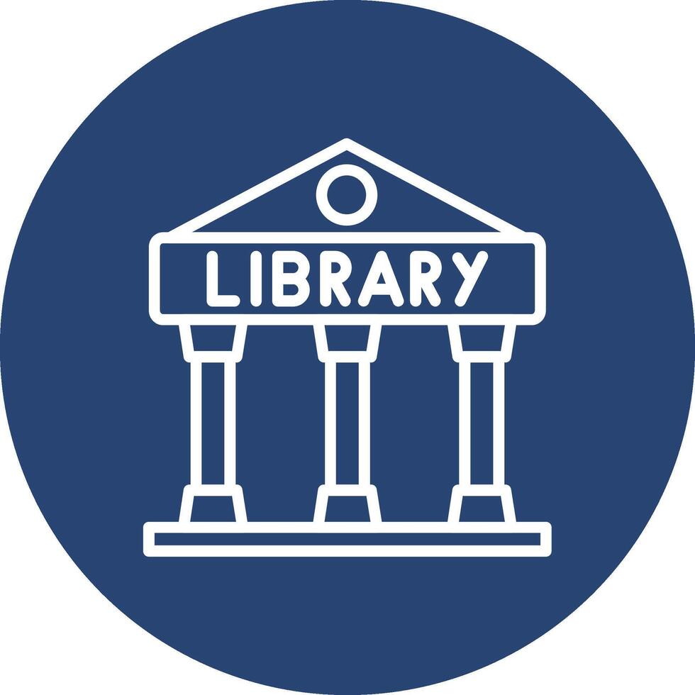 Library Color Block Style Badge vector