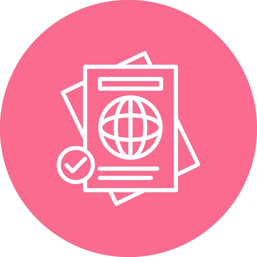 Passport Detailed App UI Piece vector