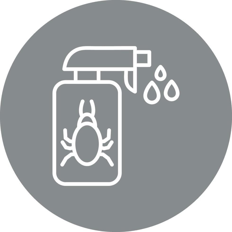 Anti Flea Outlined Graphic Frame Object vector