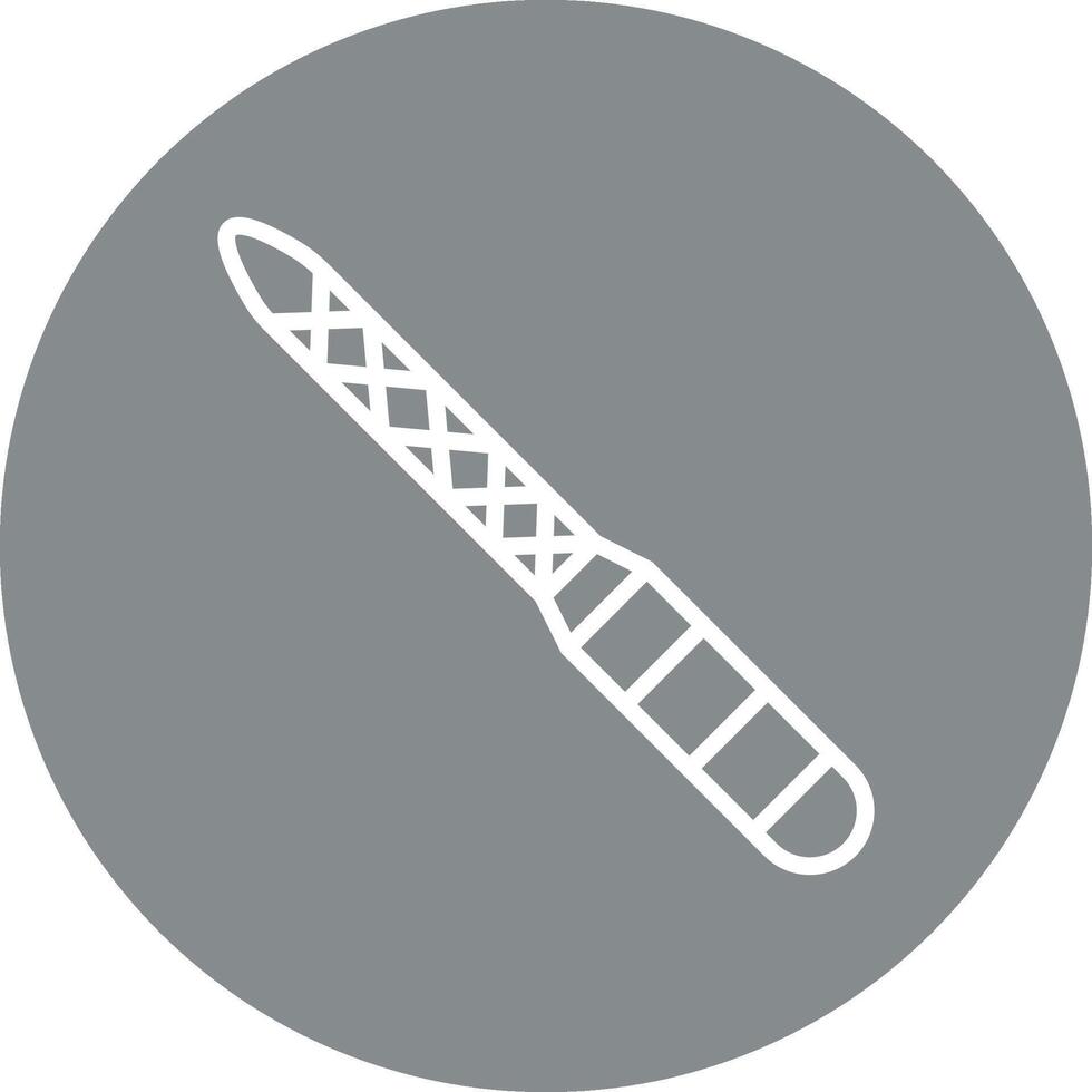 Nail File Hand Drawn Sketch Symbol vector