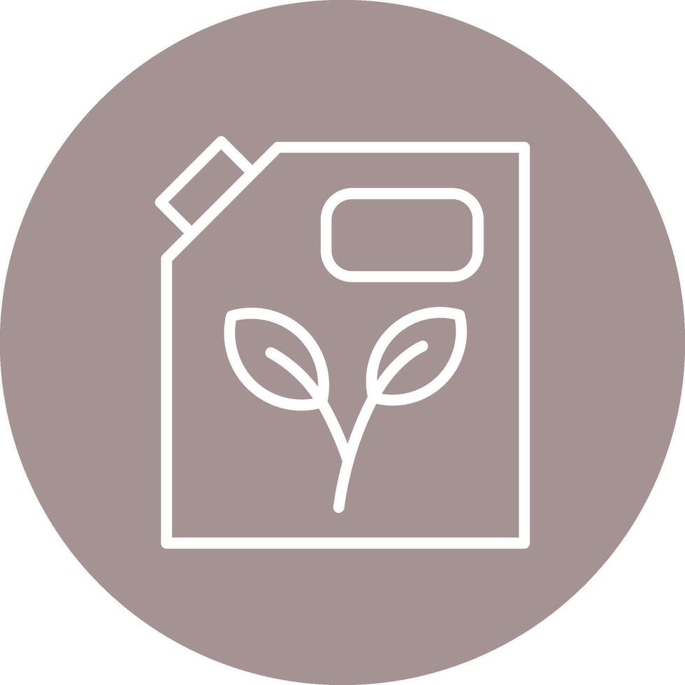 Eco Fuel Compact Flat Web Symbol vector