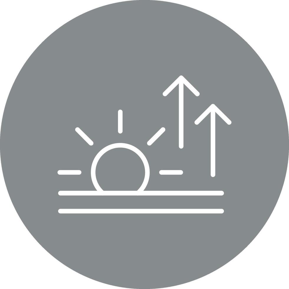 Sunrise High Contrast Style Badge vector