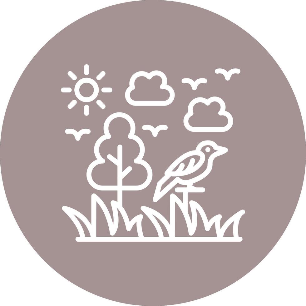 Forest Smooth Mobile App Visual vector