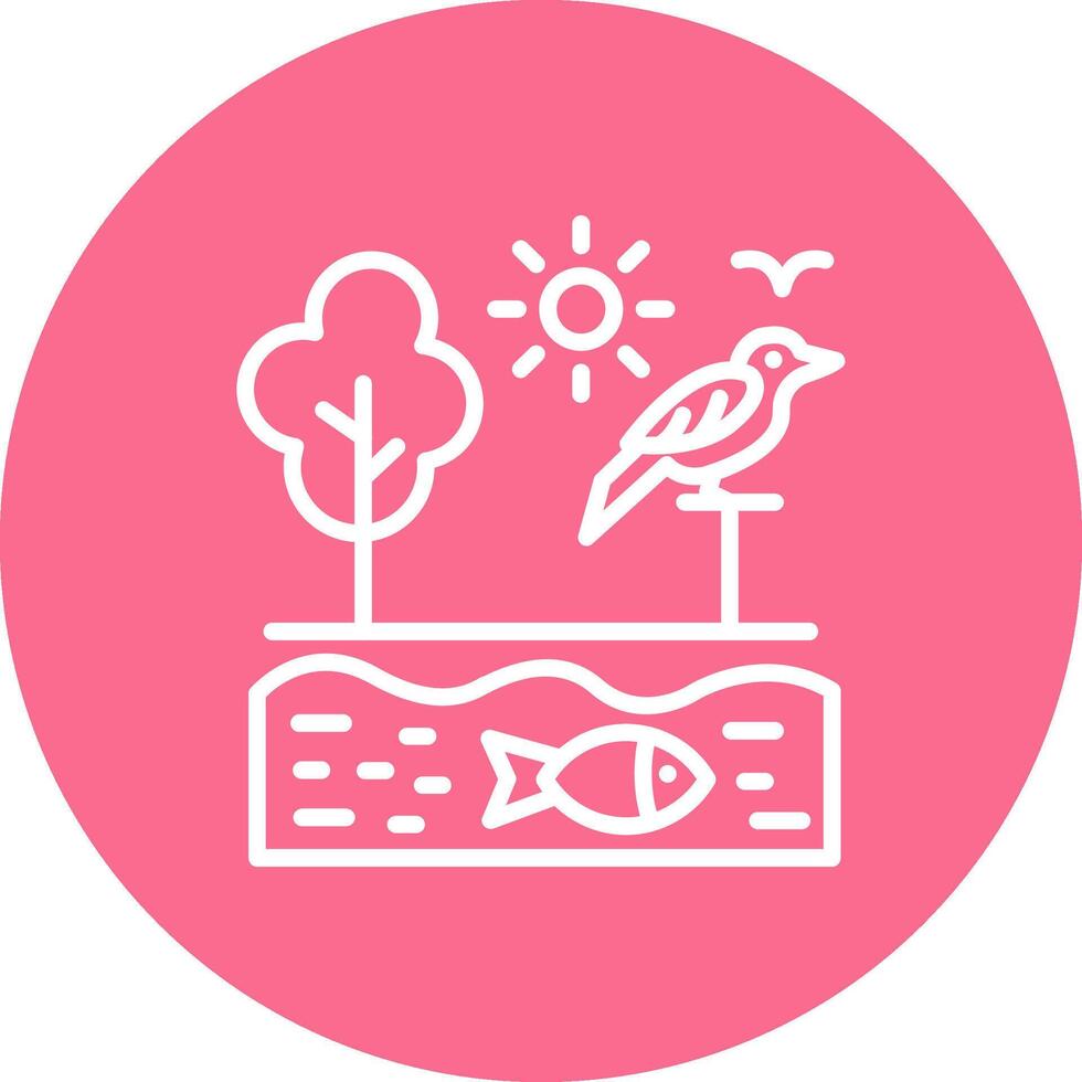 Ecosystem Interactive Clean Symbol vector