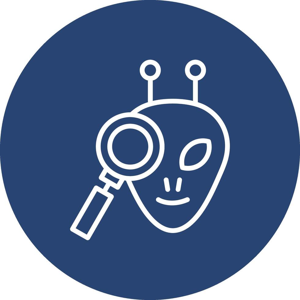 Alien Sleek Flat Visual Mark vector