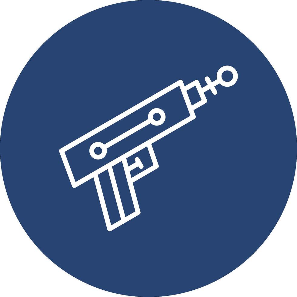 Laser Gun Vivid Color App Element vector