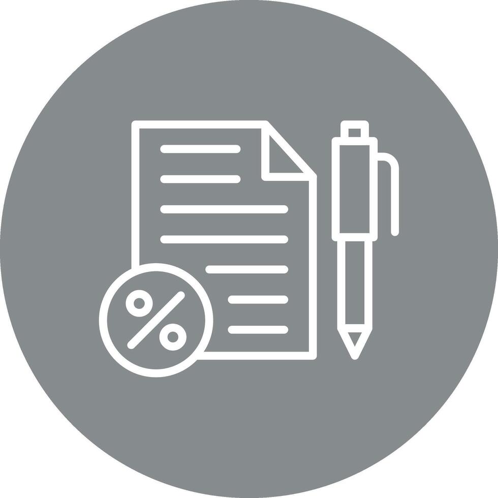 Invoice Sharp Linear Design Mark vector