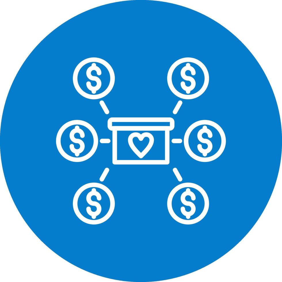 Crowdfunding Color Enhanced UI Graphic vector