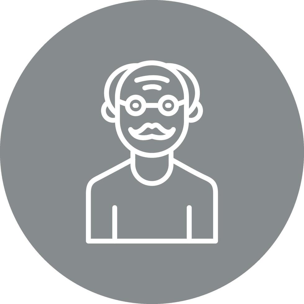 Elder People Soft Edge Outline Graphic vector