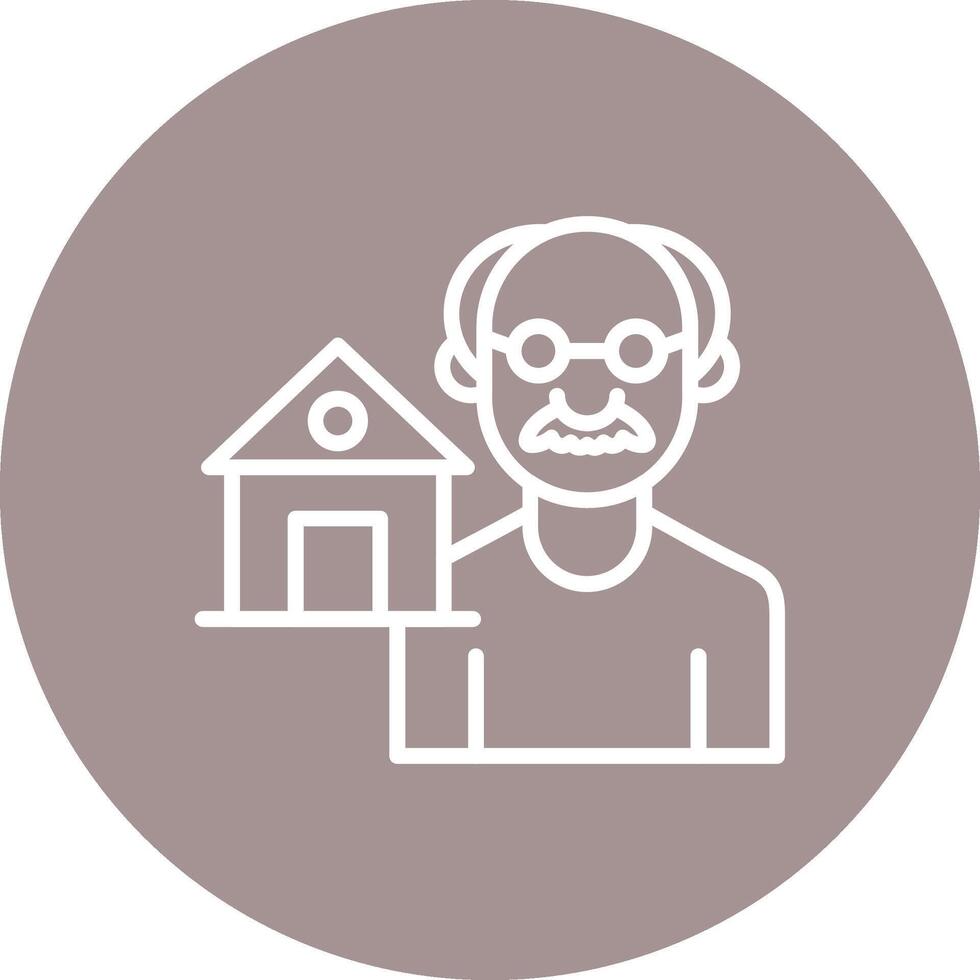 Hospice Minimal UI Art Object vector