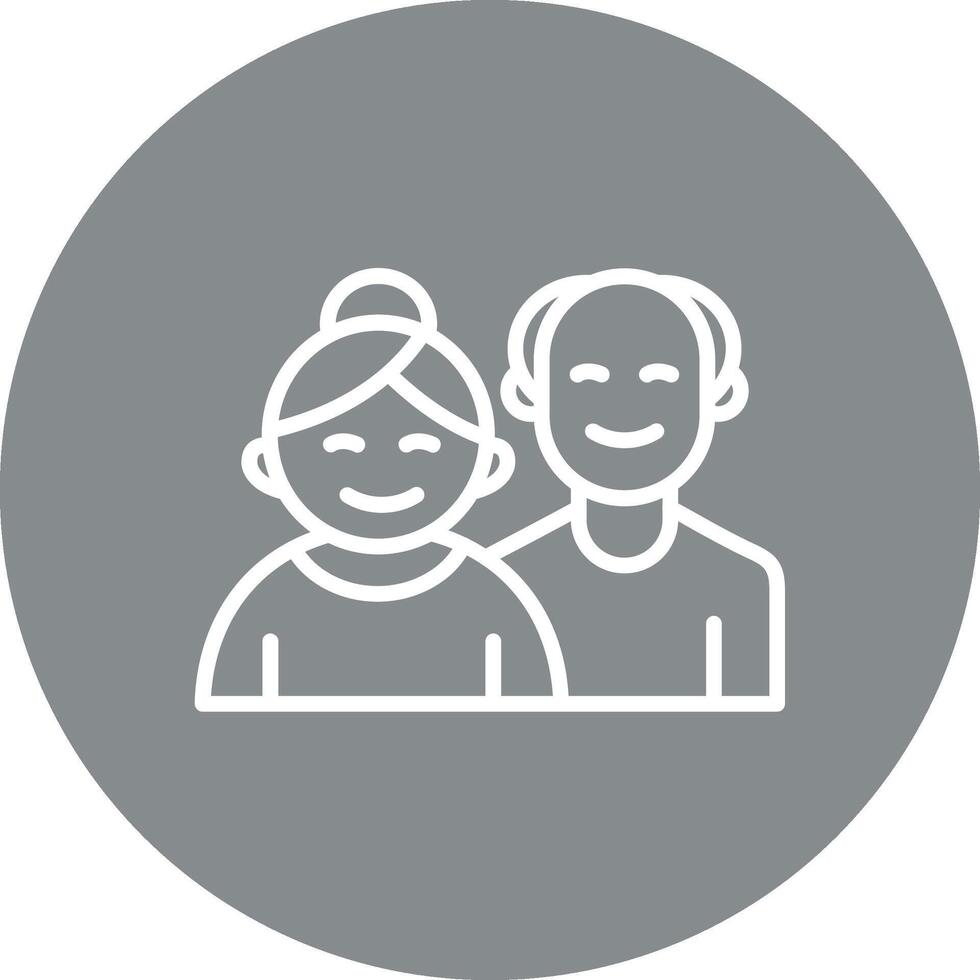 Old People User Friendly UI Drawing vector