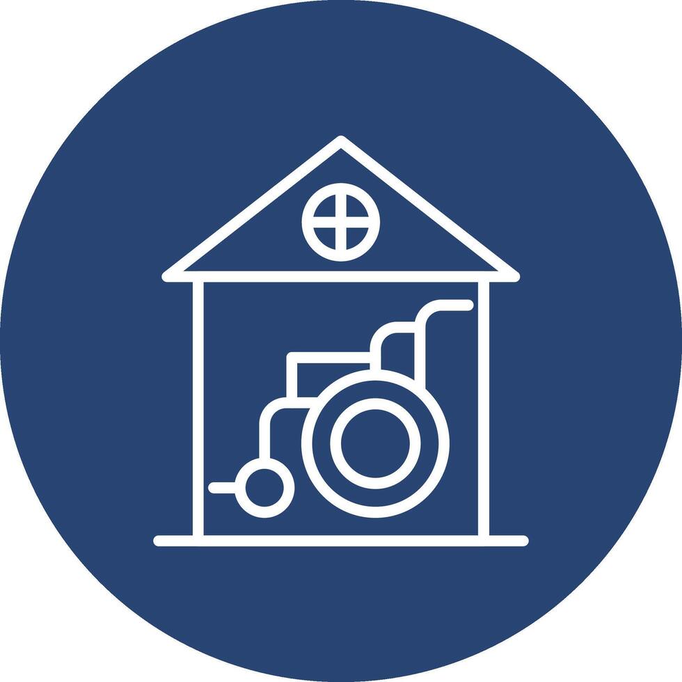 Nursing Home Flat UI Design Piece vector