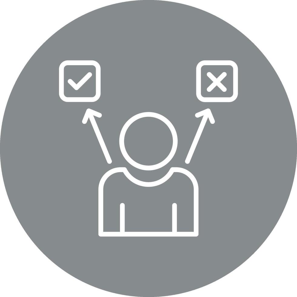 Decision Shadowed Flat UI Design vector
