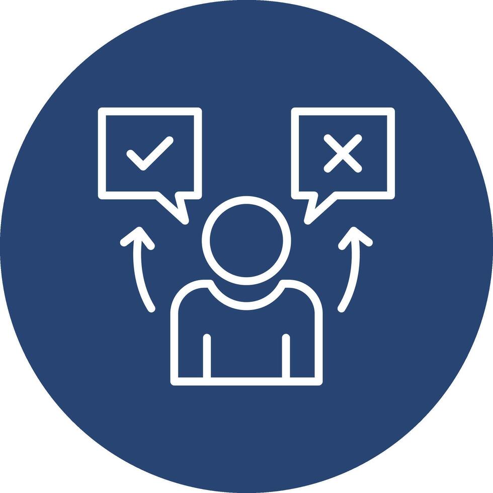 True or false Outlined Graphic Frame Object vector