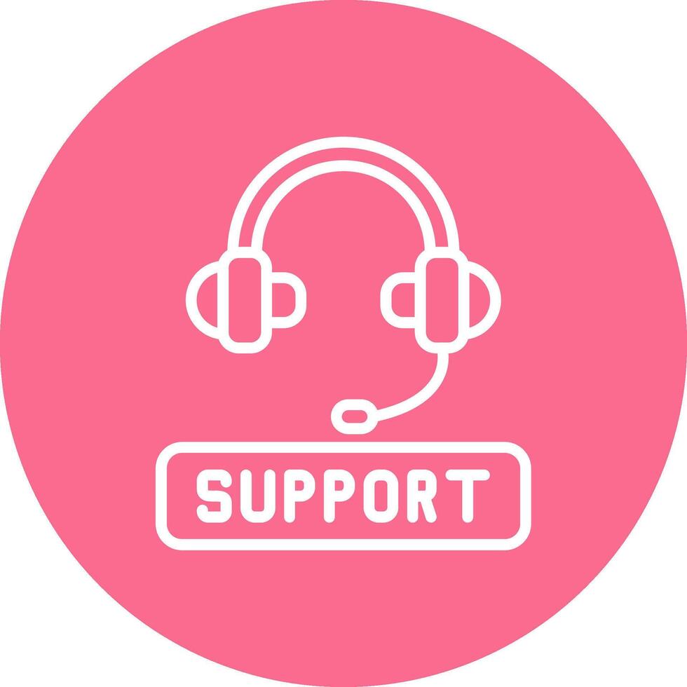 Support Shadowed Flat UI Design vector