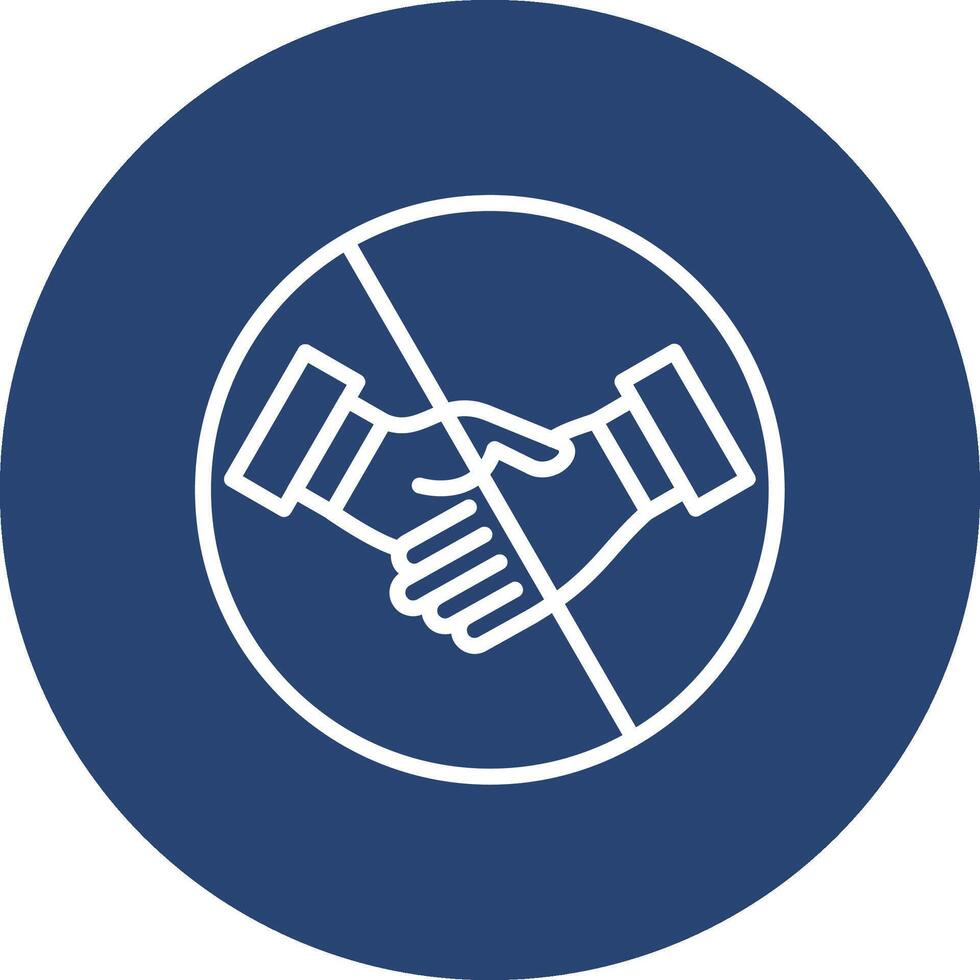 No handshake Web Style UI Graphic vector