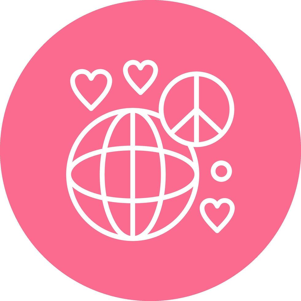 World peace User Friendly UI Drawing vector