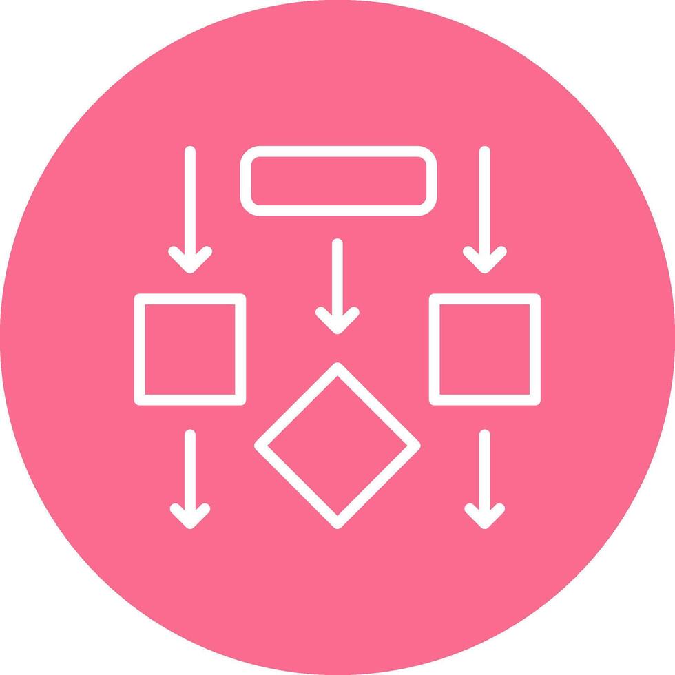 Flow Solid Color Fill Symbol vector