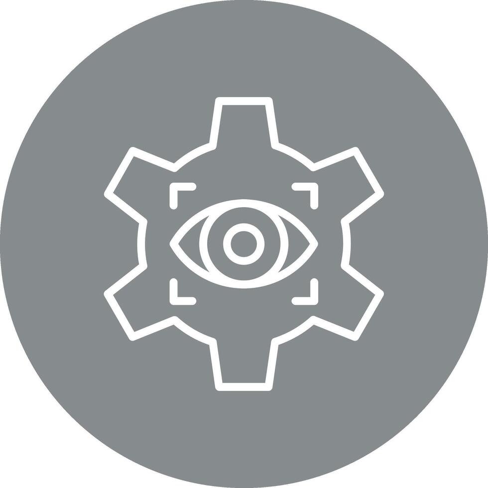 Vision Minimal UI Art Object vector