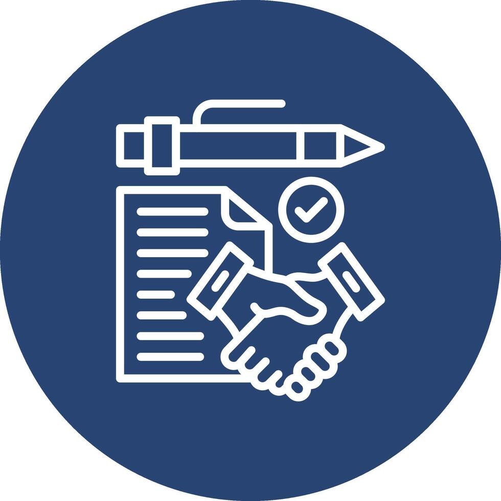 Contract agreement High Detail Shape vector
