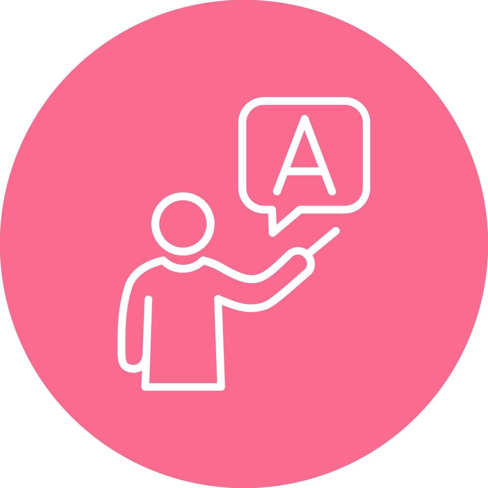 Teacher Clean Frame Design Object vector