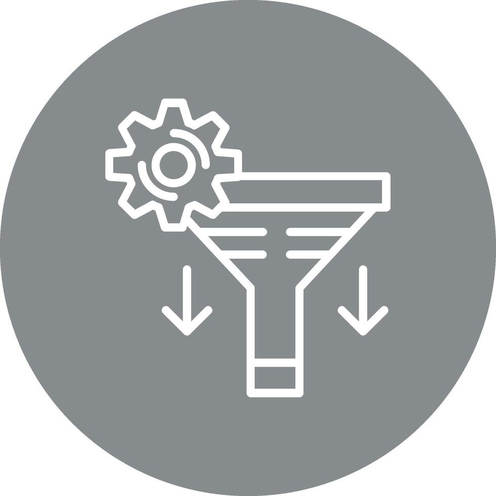 Sales PipeLine Two Colour Setting Clean Frame Design Object vector