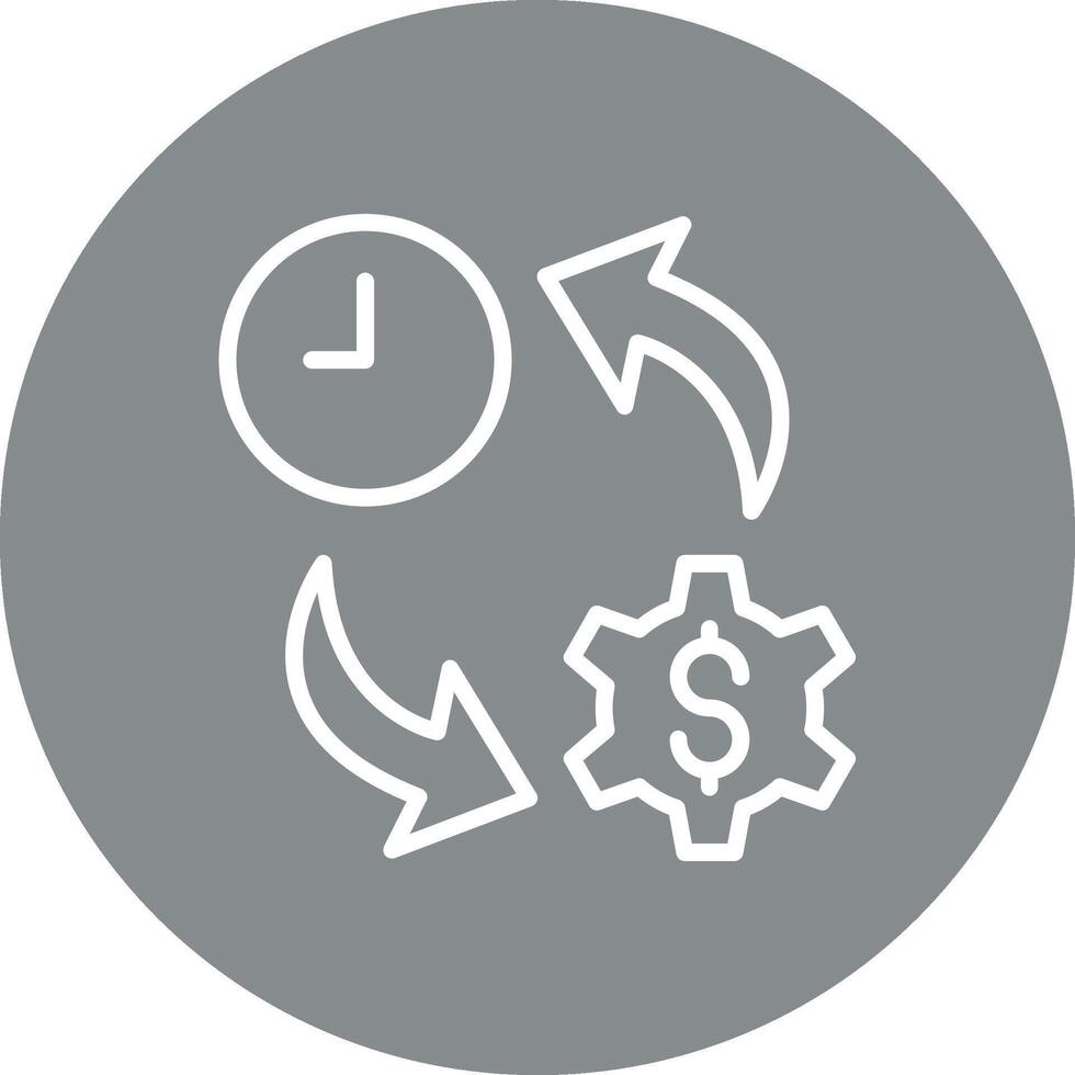 Efficiency Sharp Linear Design Mark vector