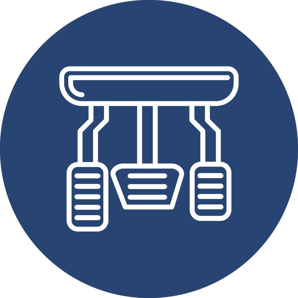 Car Pedals Handcrafted Interface Design Symbol vector