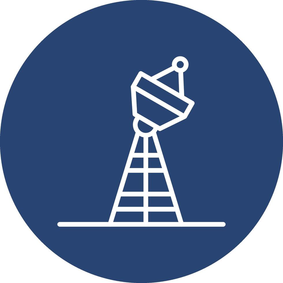 Satellite Tower High Detail Shape vector