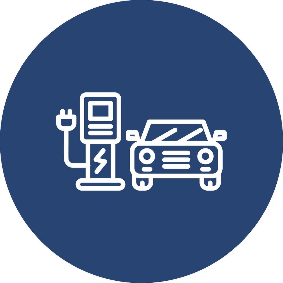 Charging Station Minimal UI Art Object vector