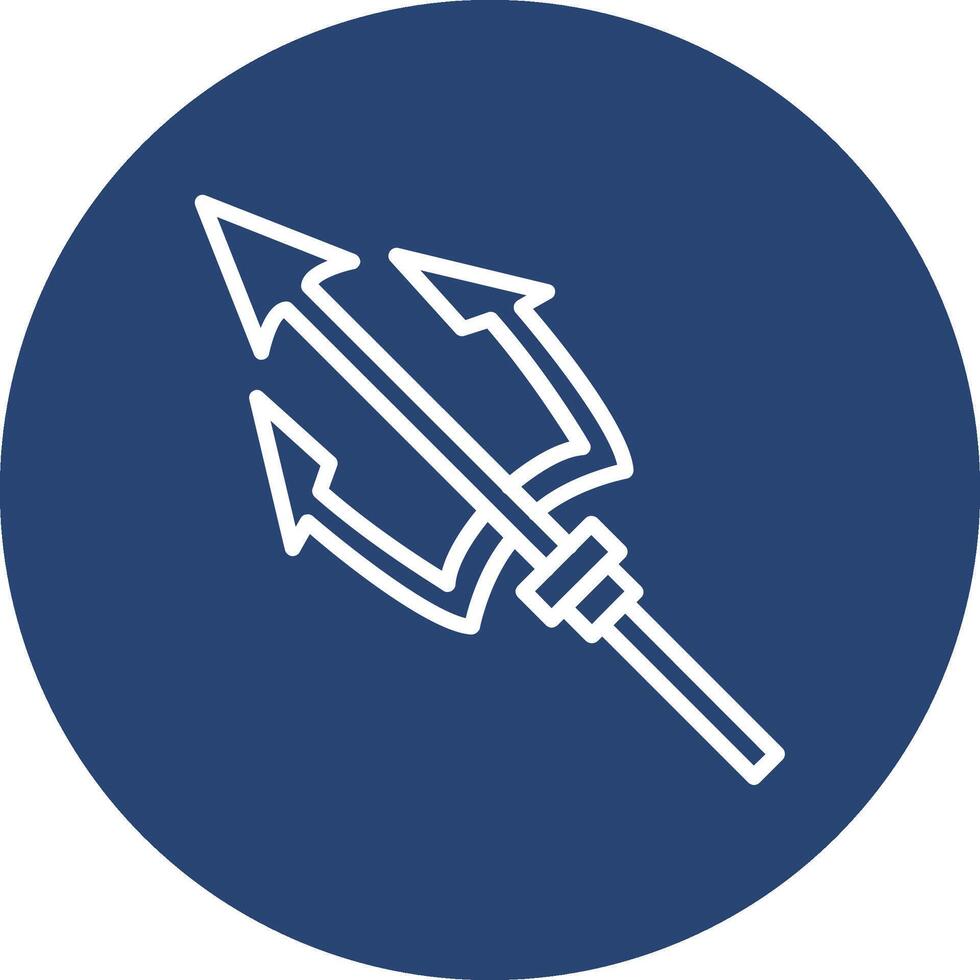 Trident Bold Modern App Graphic vector