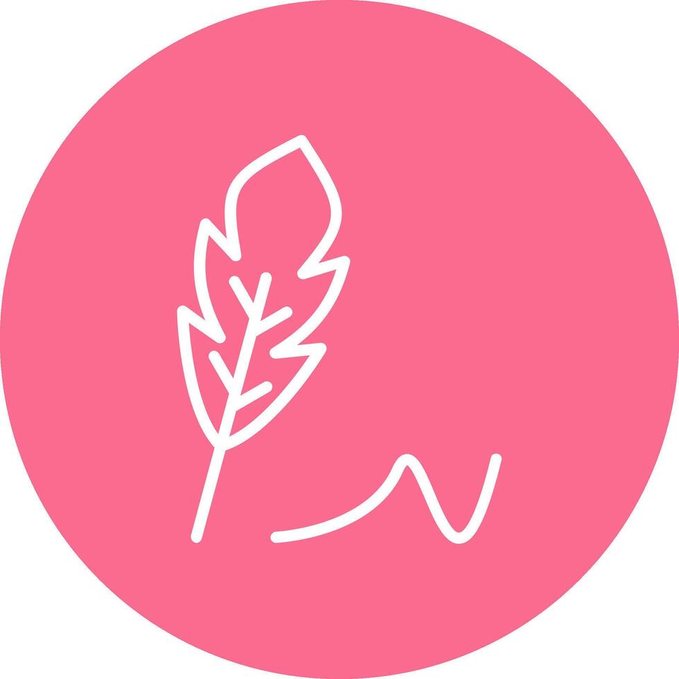 Feather Modern Digital Tech Element vector