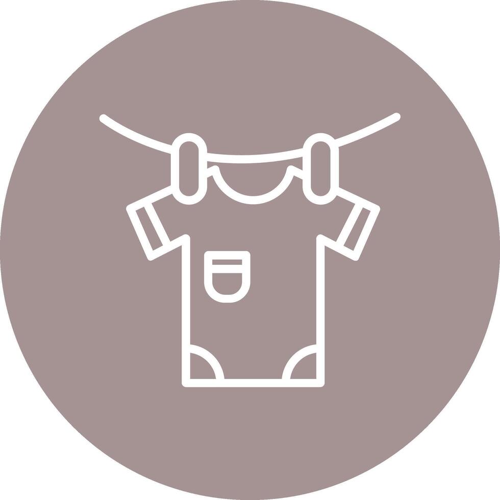 Hanging Dry Outlined Graphic Frame Object vector