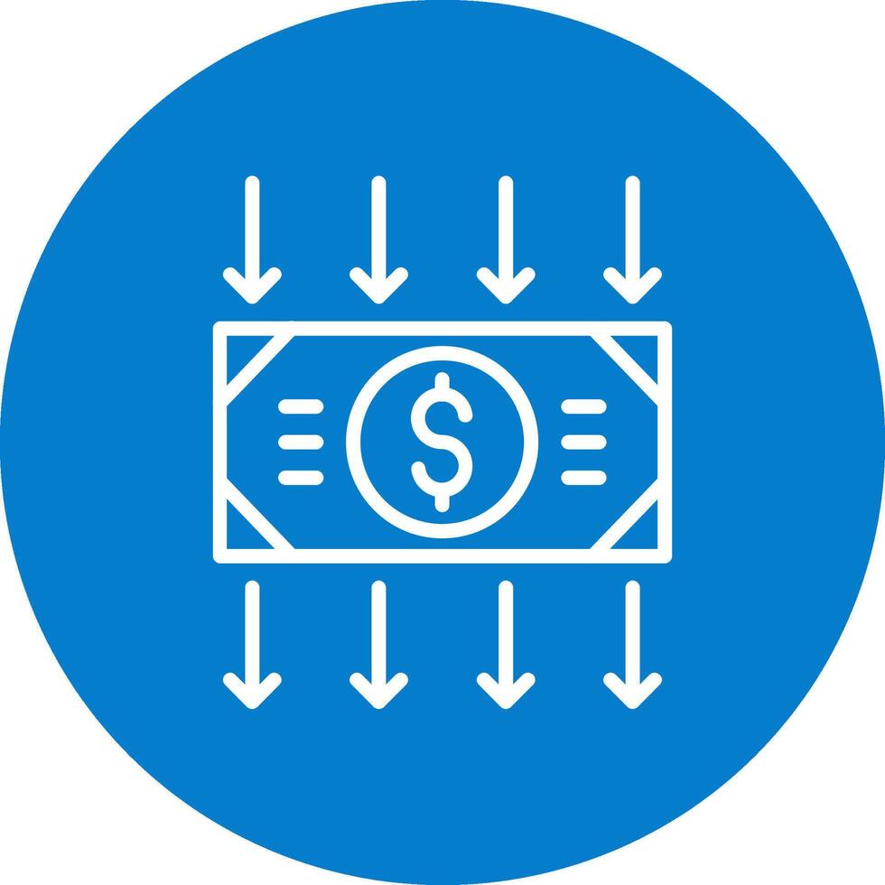 Money Iconic Linear Graphic Form vector