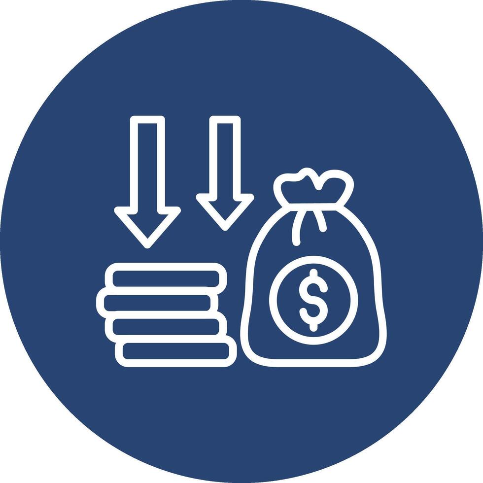 Money Loss User Friendly UI Drawing vector
