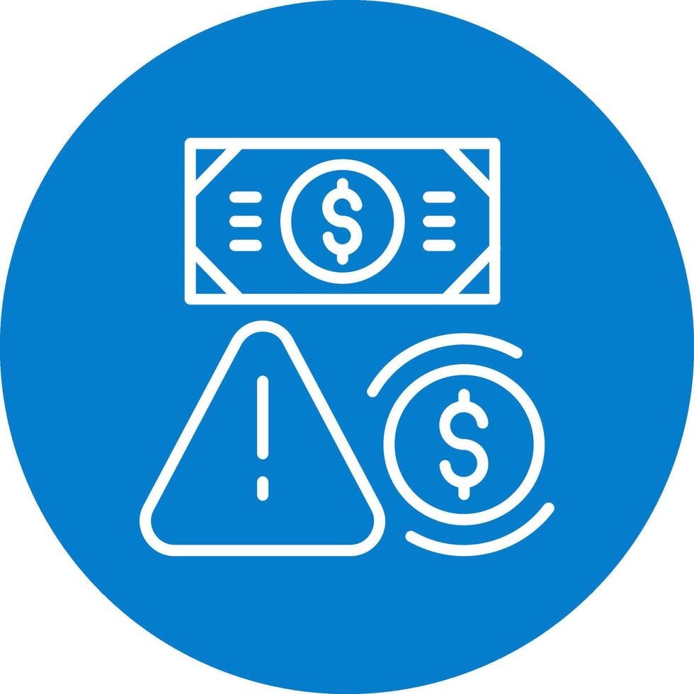Financial Risk Smooth Mobile App Visual vector
