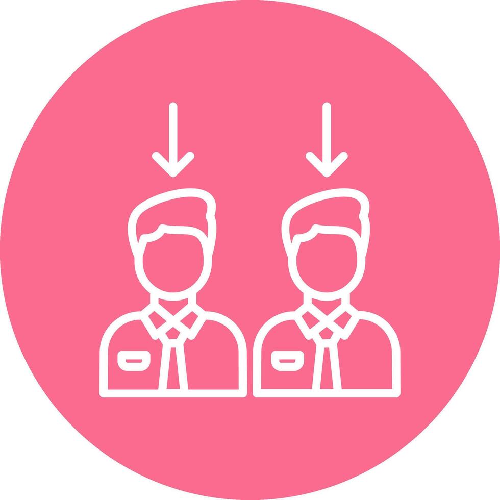 Employees Color Brush Stroke Symbol vector