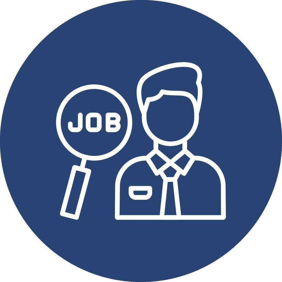 Job Seeking Geometric Graphic Style Badge vector