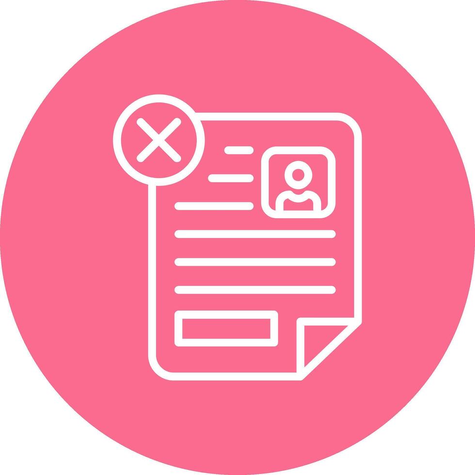 Rejected Muted UI Tone Element vector