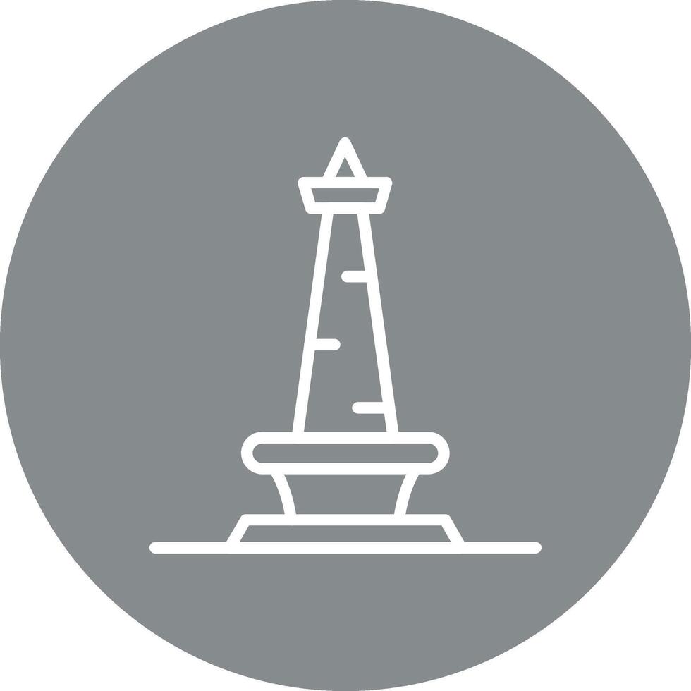 Monas Bold Line Outline Badge vector