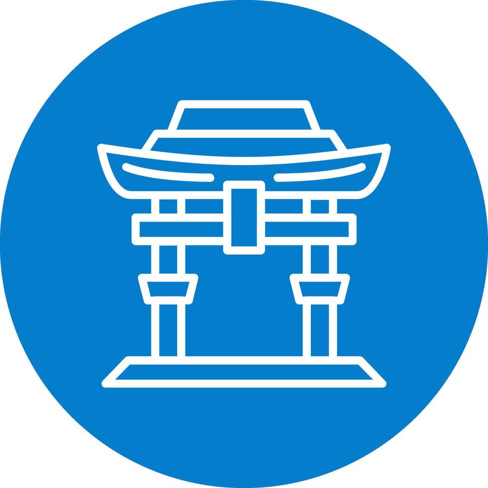 Itsukushima Shrine Digital Mobile App Concept vector