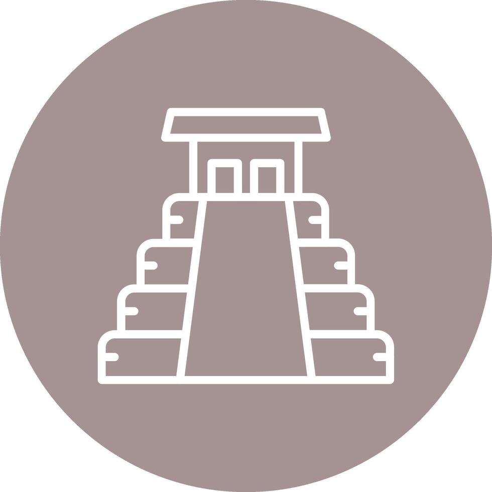 Maya Pyramid Custom UI Line Element vector