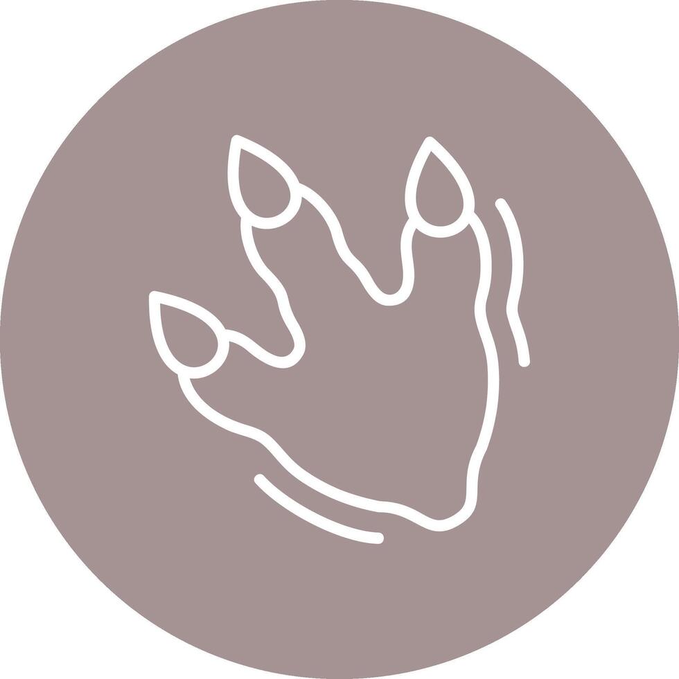 Footprint Web Based Design Element vector