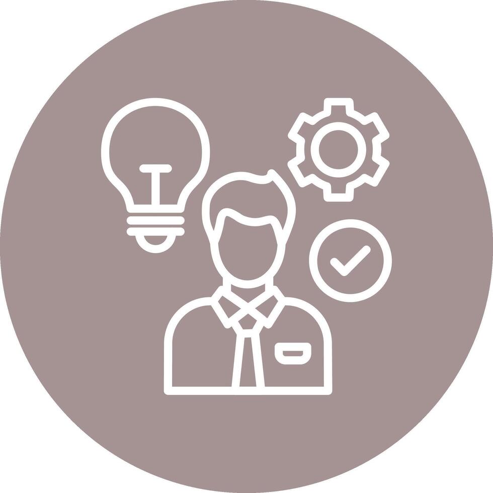 Competence Interface Thin Line Graphic vector