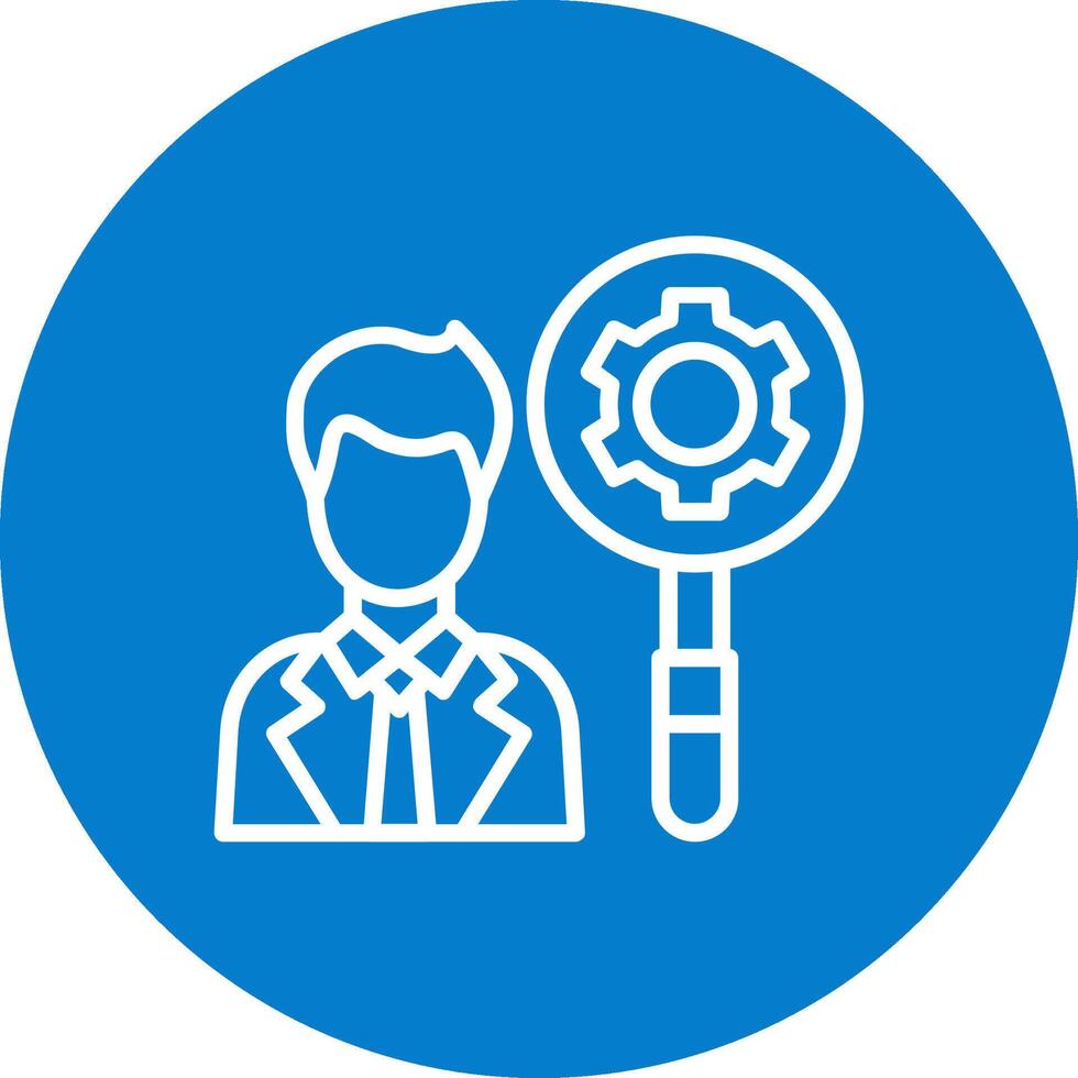 Recruitment Manager Interactive Clean Symbol vector