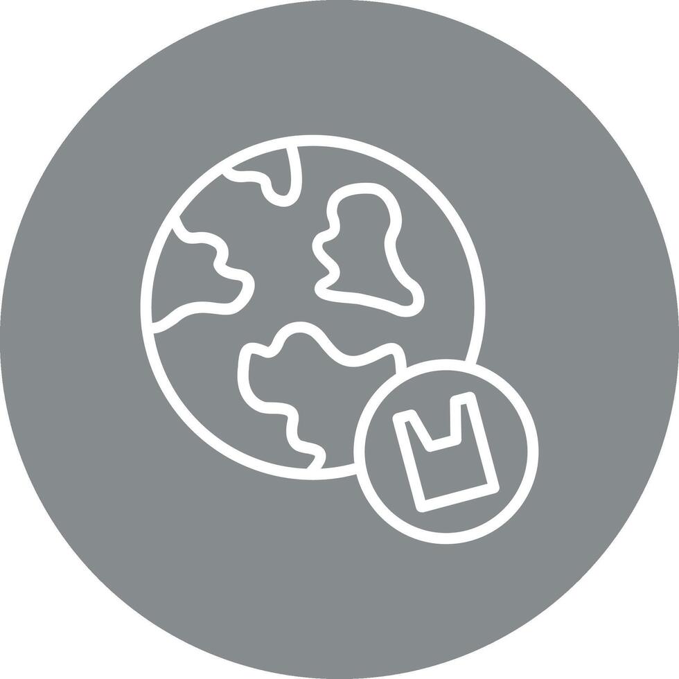 Global Stylized Modern Flat Drawing vector