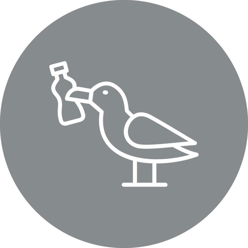 Seagull 3D Rendered Design Symbol vector