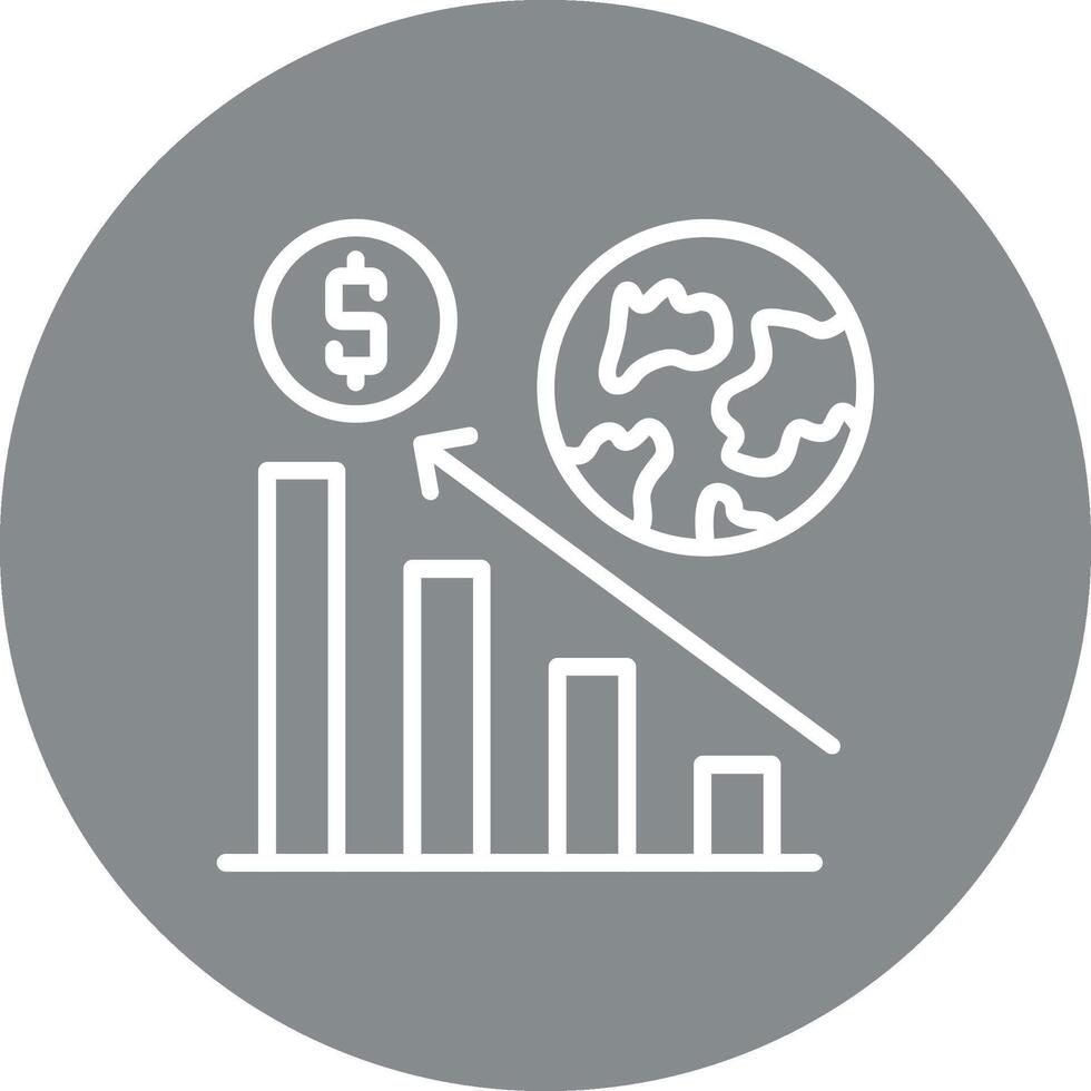 Statistics Bold Modern App Graphic vector
