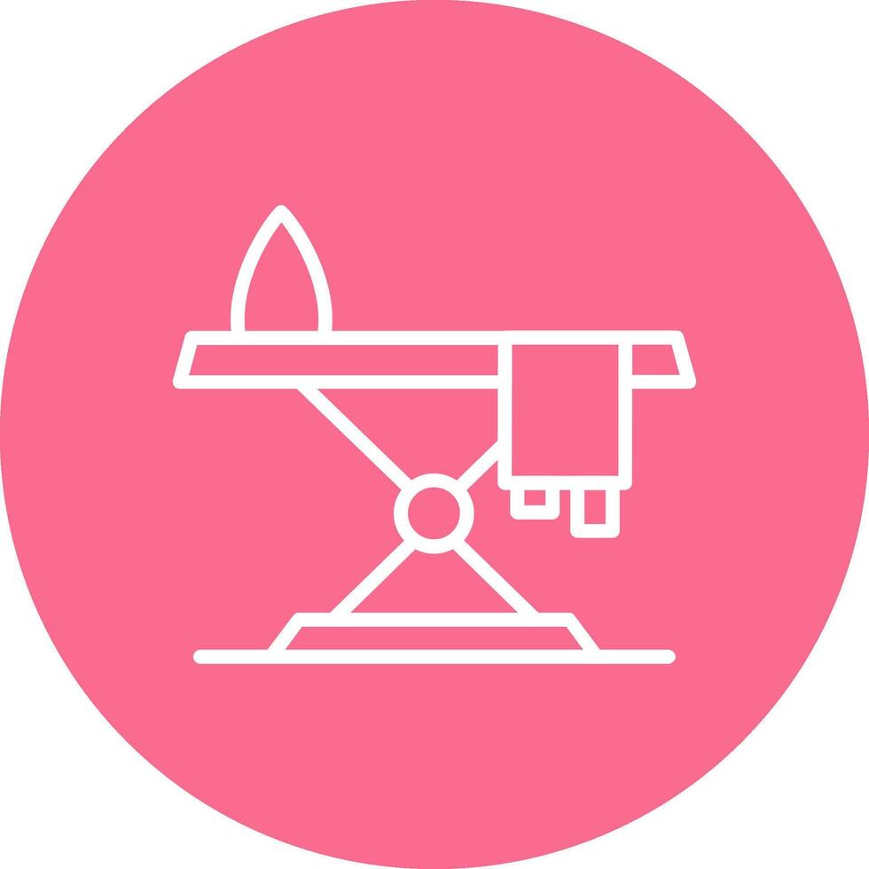 Iron Table Modular Based Form vector