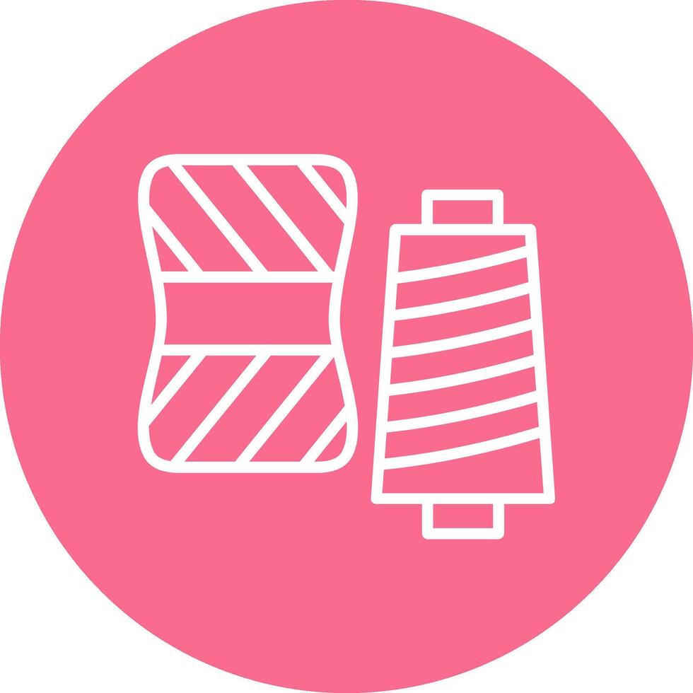 Yarn Color Brush Stroke Symbol vector